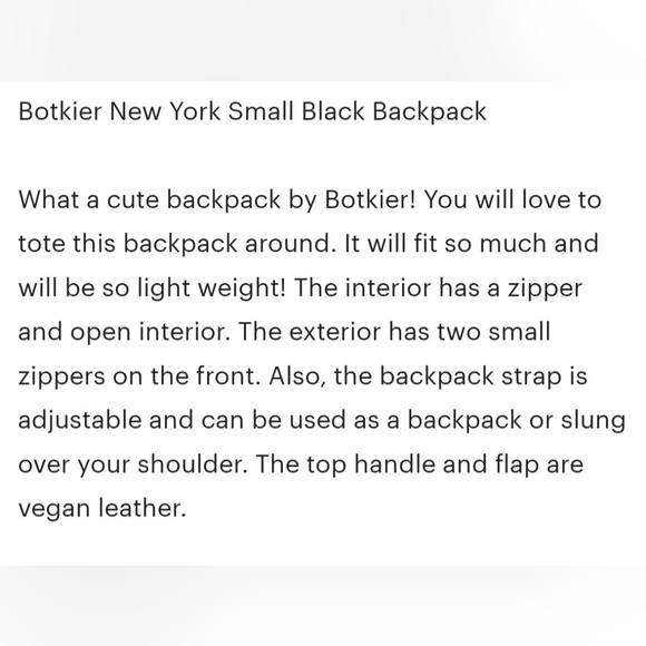 Botkier small backpack black NWT - Picture 15 of 15